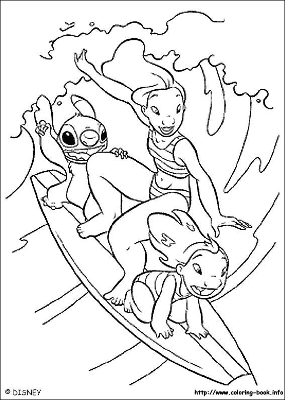 Lilo and Stitch coloring picture